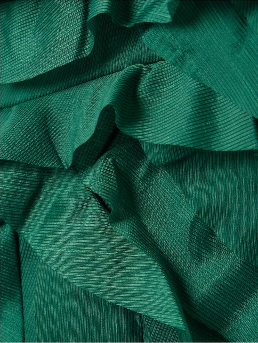 Aje Green Ruffled Strapless Evening Gown - Picture 4 of 5